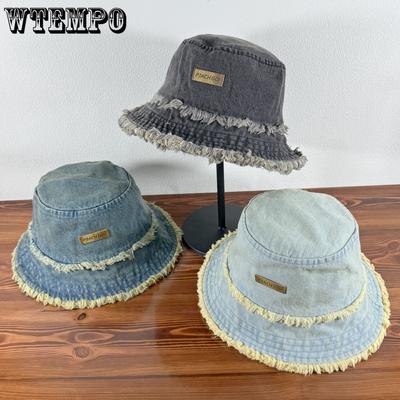 New Spring and Summer Women's Denim Fisherman Hat Hiking Hat Sun Visor Hat