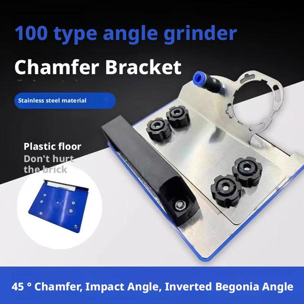 Angle Grinder Stand for Tile 45 Degree Chamfer Cutting Tool for Ceramic Stone Tile Edge Beveling and Finishing Perfect for DIY