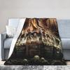 The Walking Dead Daryl Dixon Flannel Blanket Horror Movie Custom Throw Blanket for Home 150*125cm Plush Thin Quilt