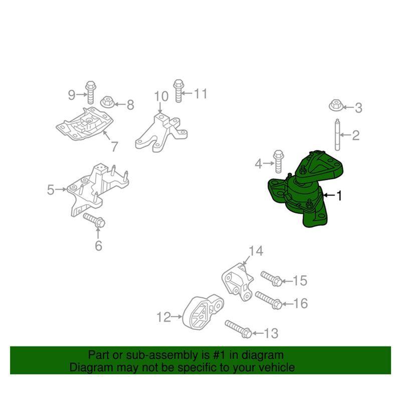 Bb5z-6038F Engine Front Mount Transmission Support Accessories Parts For Ford Explorer 2012- 2.3T 2.0T