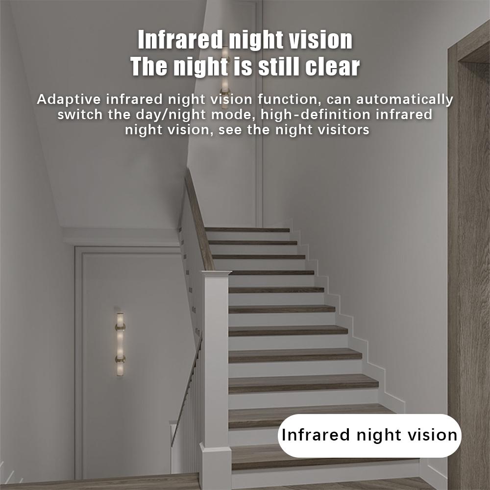 Video-Türklingel, kabellose intelligente Türklingel-Kamera mit Chime, Tuya-App, 2,4 G WiFi, 720 P, visueller Fernanruf