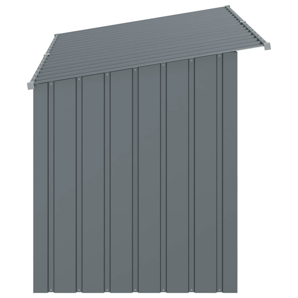 Vidaxl Buda per Cane, Con Tetto, Antracite, 196X91X110 Cm, Acciaio