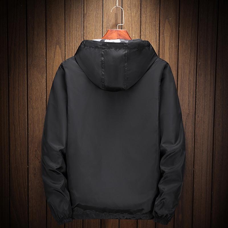 Premium Reversible Men Jacket Coats Male Casual Hooded Camouflage Windbreaker Outwear