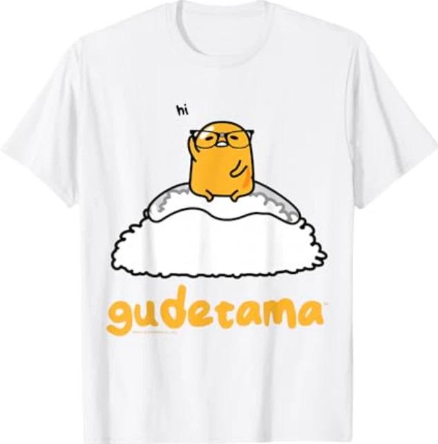 Gudetama Nerd Glasses Tee Shirt T- Shirt S