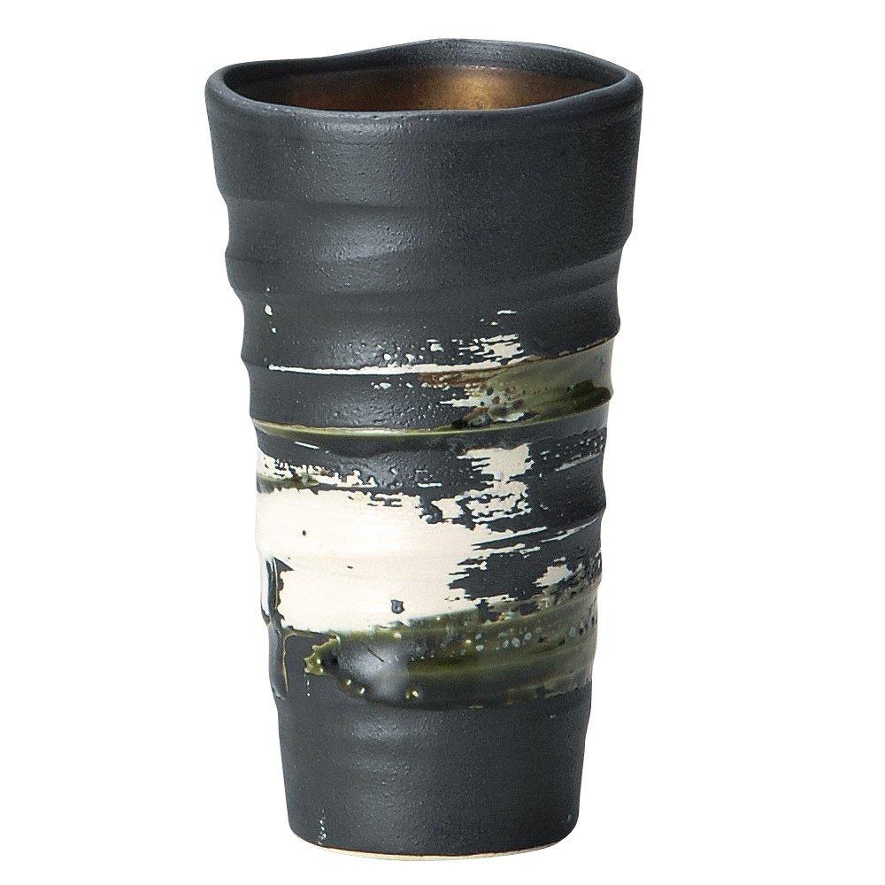 

Керамический тамблер Сохогама Черный с золотым цветом Стакан для сётю пива и 8,4×15 см(400 куб.см) 342-08-083 чёрный