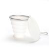 Silicone Collapsible Travel Cup 250ml BPA FREE Folding Camping Cup with Lid Reusable Expandable Drinkware for Outdoor Hiking