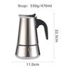 Octagonal Aluminum Moka Pot for Home, Office, or Outdoor Italian Espresso