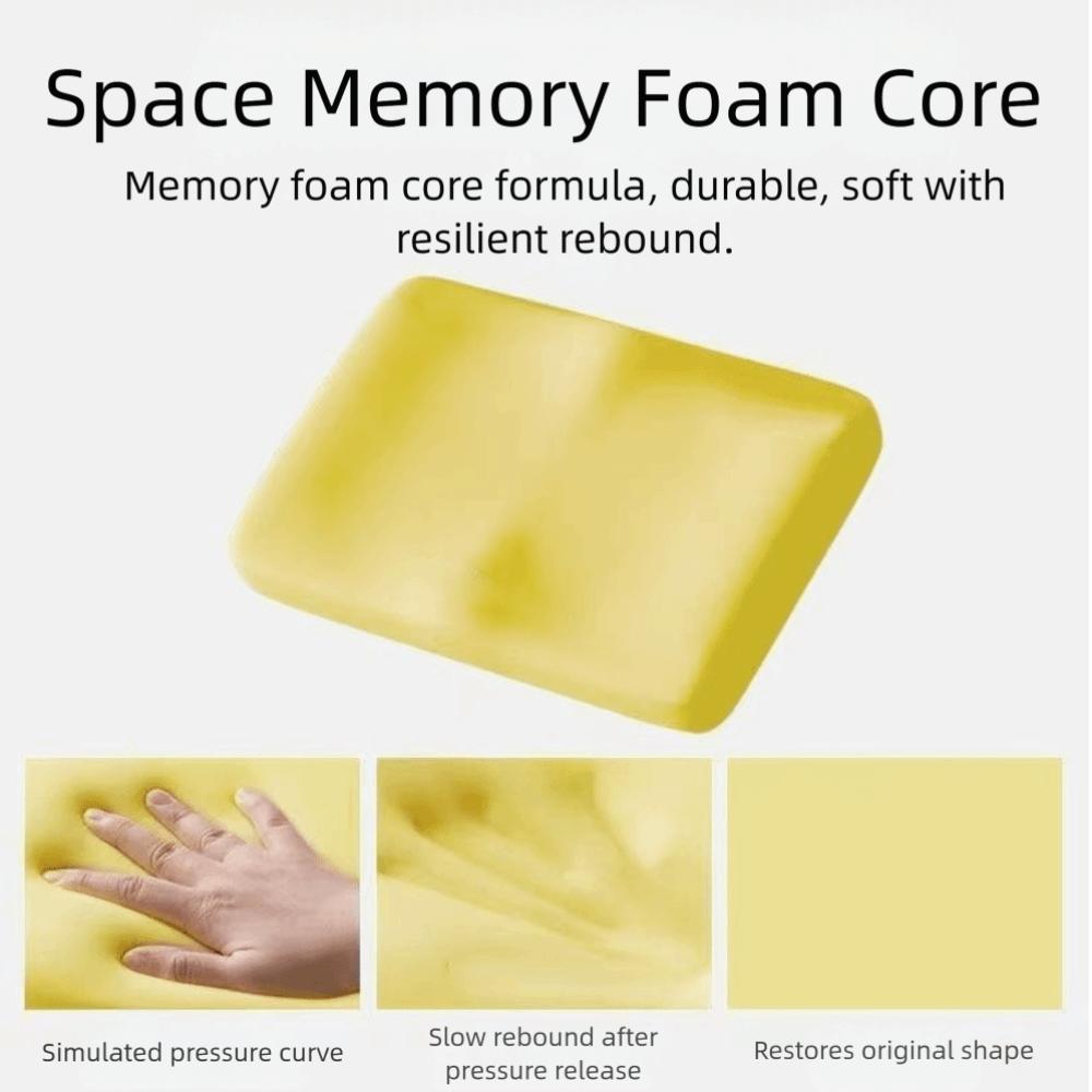 Comfort Memory Foam Office Cushion Solid Color Tailbone Support Chair Cushion Anti Hemorrhoid Cushion Office Use