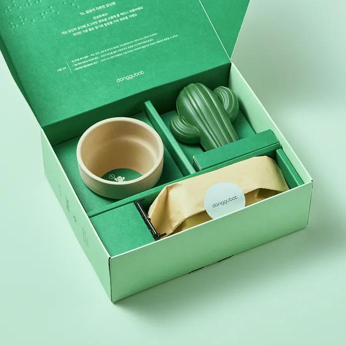 Donggubat Cactus All-in-One Perfume Bar Set Mildly Acidic Soap Housewarming Gift Cactus Object