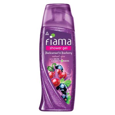 Fiama Duş Jeli Frenk Üzümü & Ayı Üzümü Vücut Yıkama Işıltılı Bir Cilt İçin Cilt Bakım Maddeleriyle, 250ml Şişe