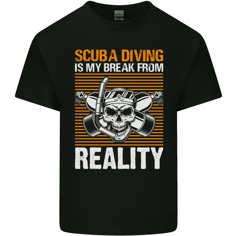 Scuba Diving is My Break From Reality Funny Diver Kids T-shirt Boys Girls XXXXL
