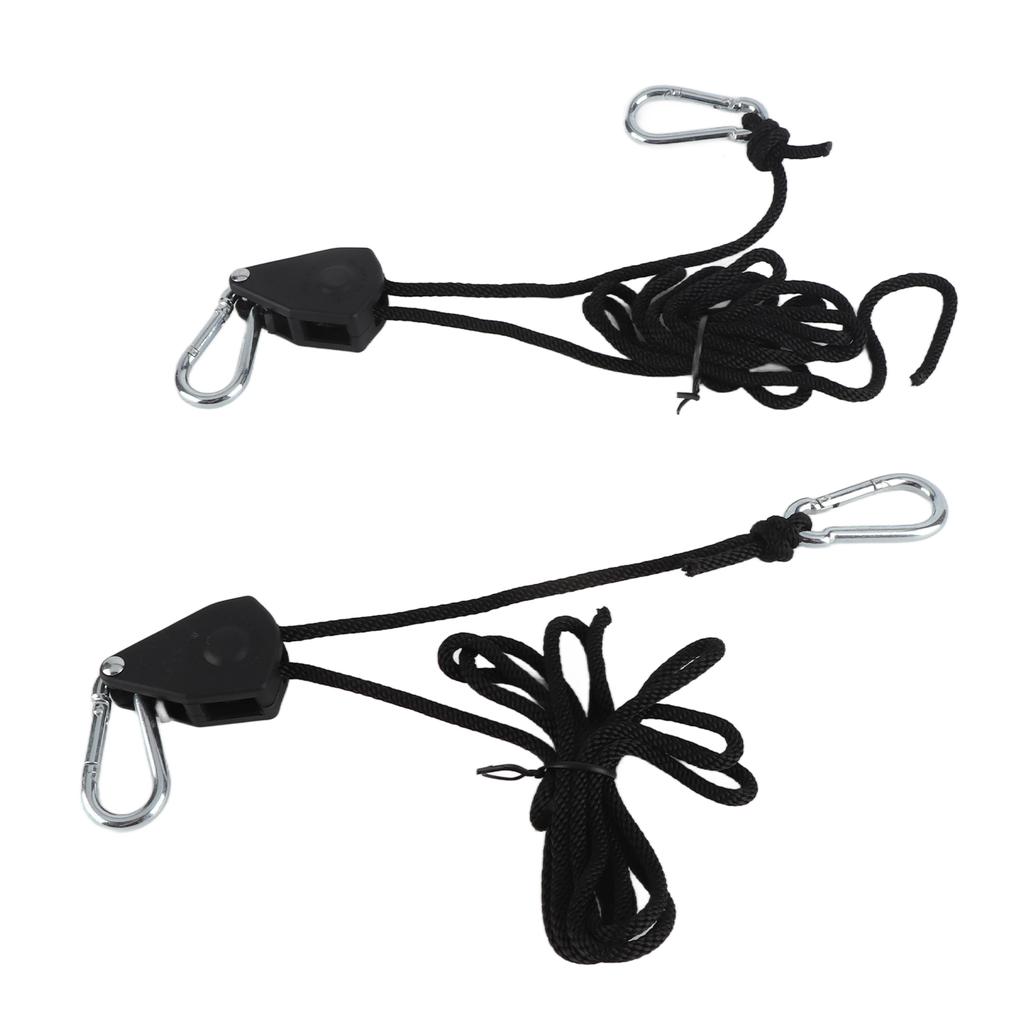 2Pcs Rope Hangers Strong Load Bearing Capacity Lightweight Portable Tent Adjustable Rope Buckle for Outdoor