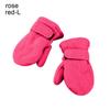 Kids Boy Girls Candy Color Childrens Gloves Winter Mittens Outdoor Hand Warmers Lined with Fleece