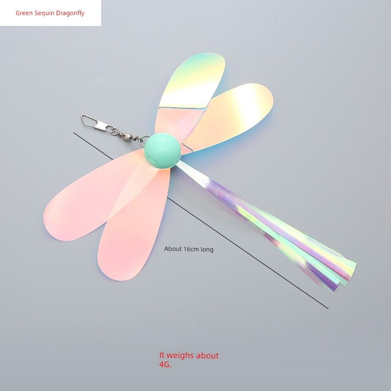 

Игрушка для кошки Перья Блестки Летающие насекомые Сделай сам Сменная головка Дразнилка для кошки Погоня и игра Товары для питомцев Green Sequin Dragonfly