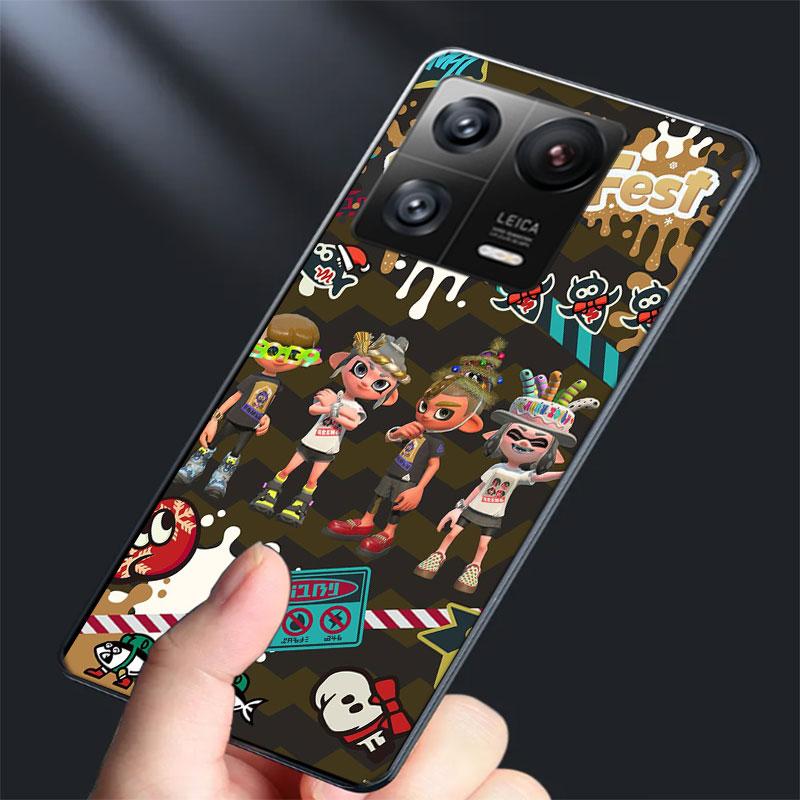 Game S-Splatoons Phone Case For Xiaomi Poco F7 Ultra X7 X6 M8 M7 M6 M4 M3 Pro X4 Mi 15 15T 14 14T 12T 12S 10T Pro 12 11 Lite Cov