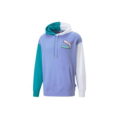Puma Felpa Fandom con Stampa Logo e Design Color Block Uomo Top 537749-23