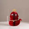 Red Gourd Honeycomb Balls Ornaments  Chinese New Year Spring Festival Decorative Housewarming Wedding Room Decoration