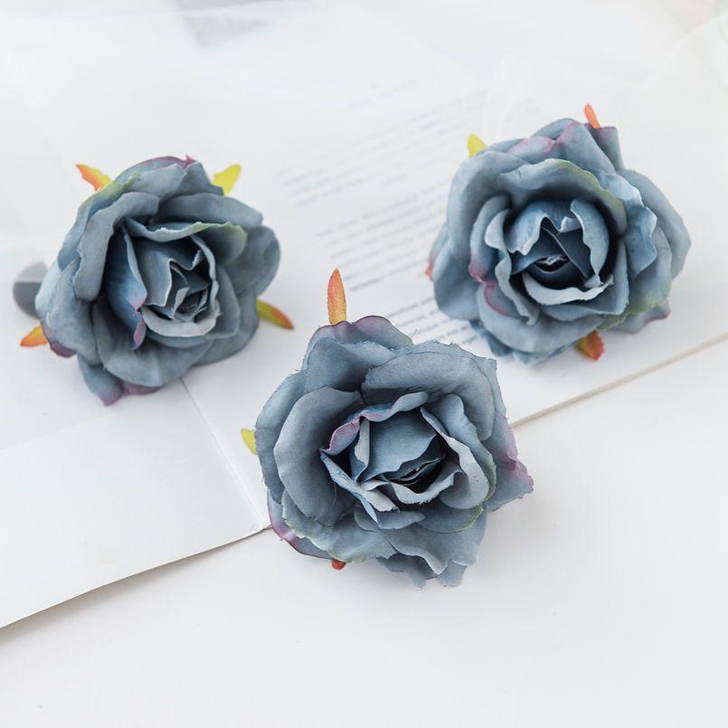 50/100Pcs Silk Rose Artificial Flower Outdoor UV Protection  Wedding Bridal Bouquet Arch Wall Christmas Wreath Home Diy Hot Sale