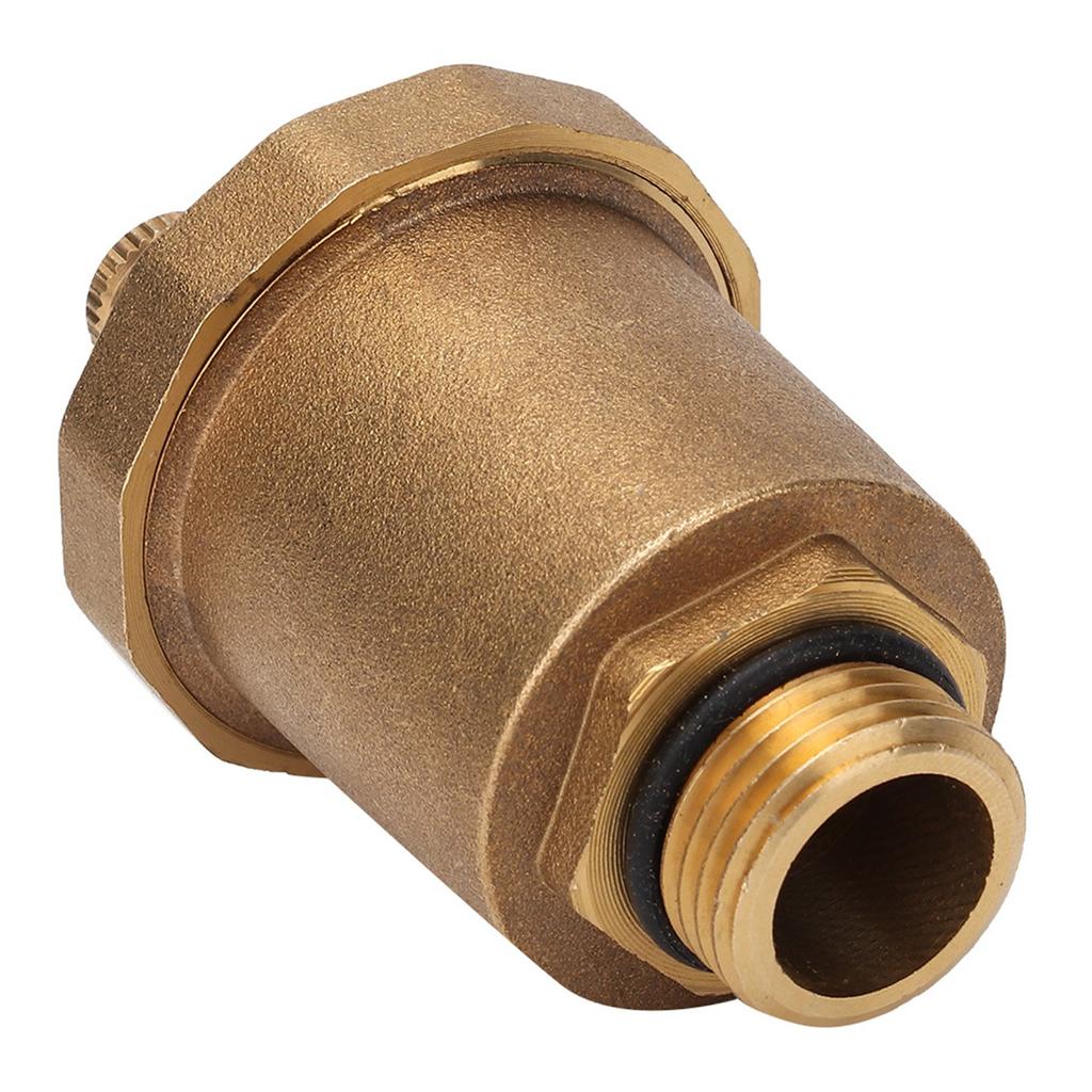 Brass Automatic One Way Air Vent Valve G1 2 Male Thread Air Vent Exhaust Valve