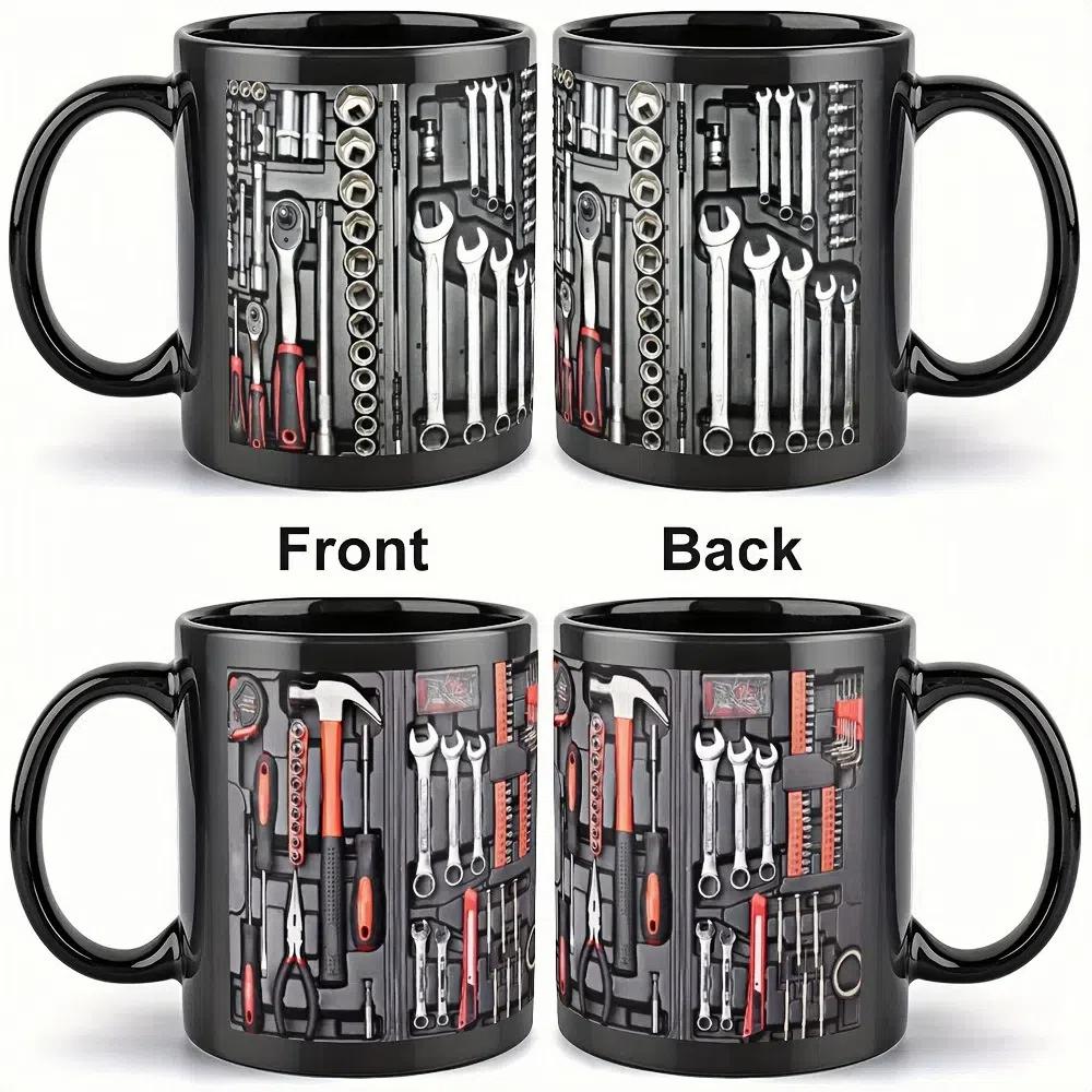 Keramik-Mechaniker-Trinkbecher, 325 ml, lustige Kaffeetasse, Geschenk für Automechaniker