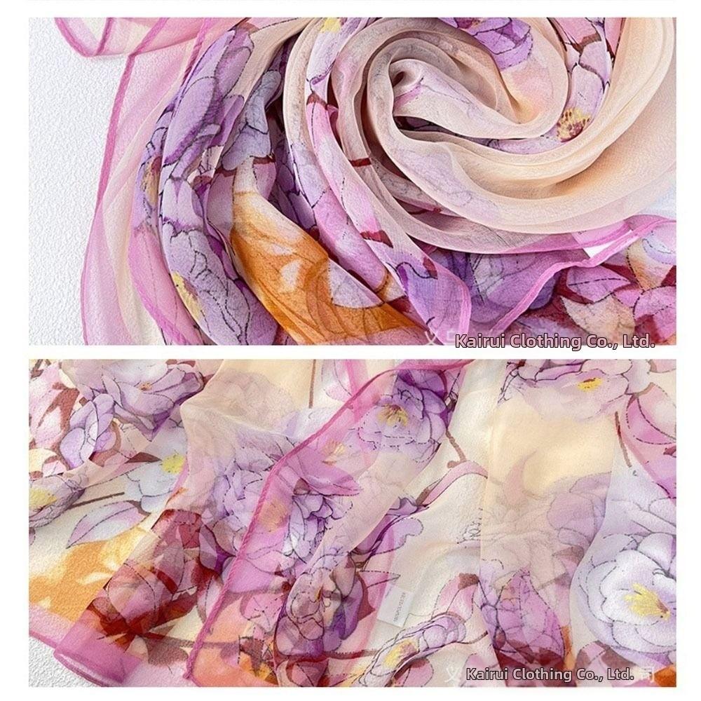 Sun-Resistant Beach Shawl Breathable Bandana Portable Sunscreen Hijab  for Women