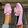 Fashion White Bowknot Loafers for Women 2025 Spring Summer Lightweight Slip On Casual Shoes Woman Comfort Low Heels Single Shoes