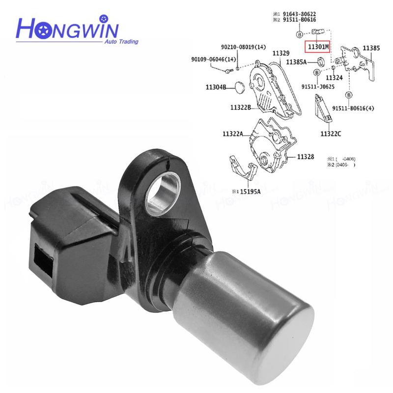 Kontakt for kamaksel- og veivakselposisjonssensor Passer til Lexus RX400h Toyota Solara 1994-2010 90919-05012 90919-05026 90919-40022