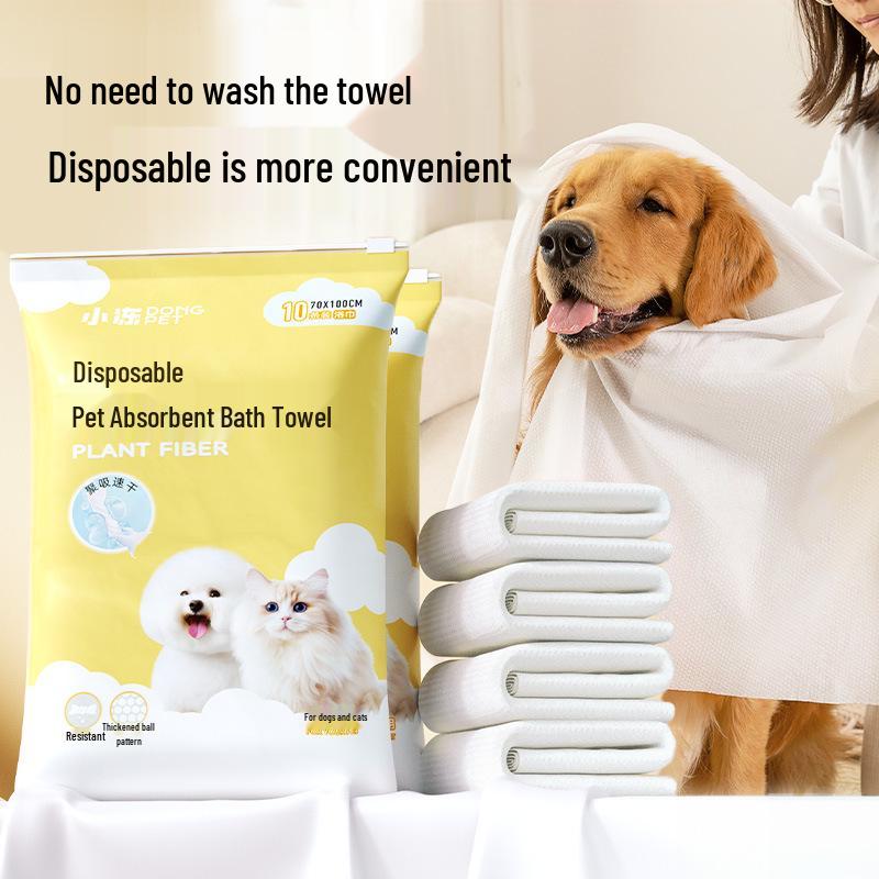 Extra Large Quick-Dry Absorbent Dog Bathrobe for Golden Retrievers and Shiba Inus