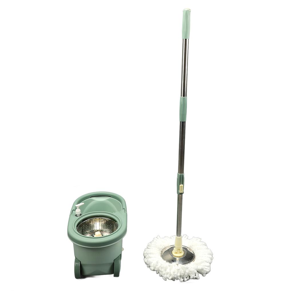 Spin Mop Bucket Floor Cleaning Mop Kit System Double Drive Washable Reusable Labor Saving
