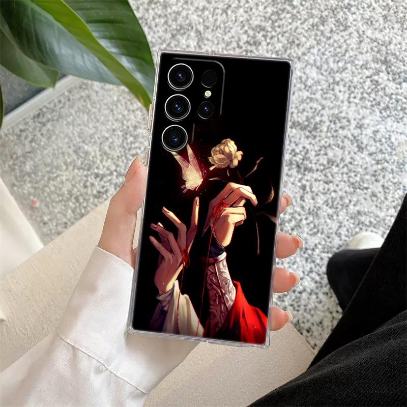 Heaven Official's Blessing Anime Phone Case For Samsung S26 S25 S24 S23 Ultra S22 S20 Plus S21 S25 FE Clear Cover S26Ultra Funda