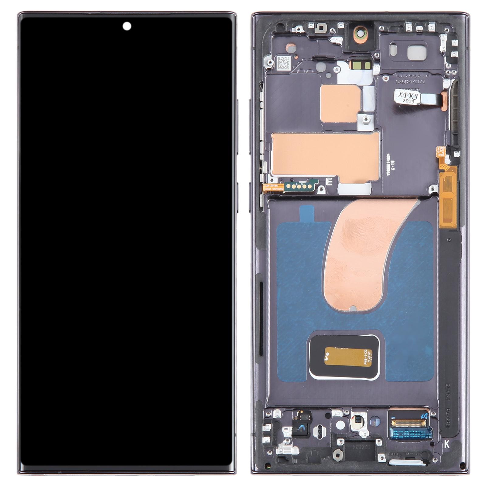 

Для Samsung Galaxy S23 Ultra S918 LCD-екран класу C та збірка дигітайзера+рамка частина (TFT) (Без логотипу) Black