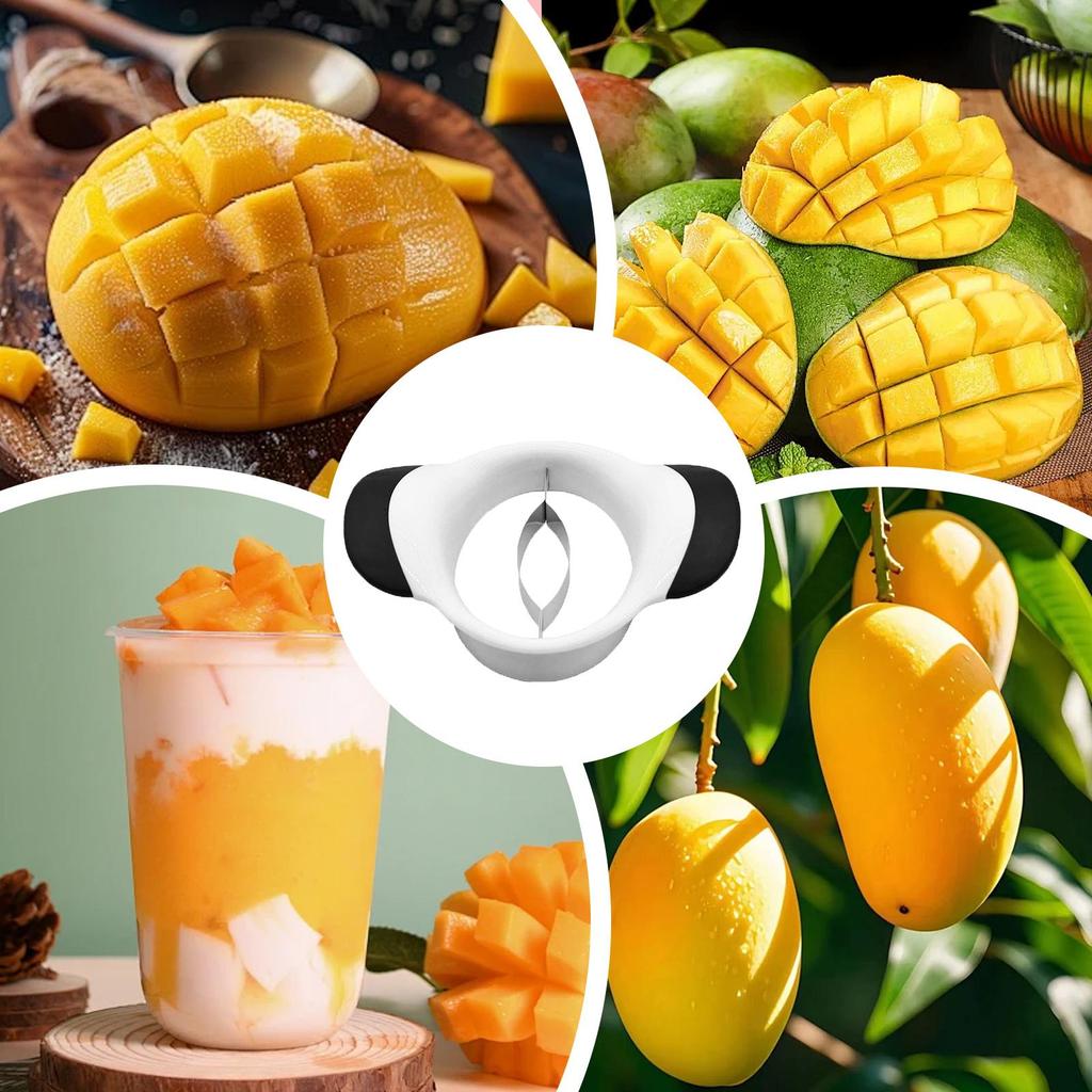 Mango Slicer non slip extra large mango divider fruit splitter Mango Cutters Corer Ergonomic Handle Kitchen Peeler Fruit Tools