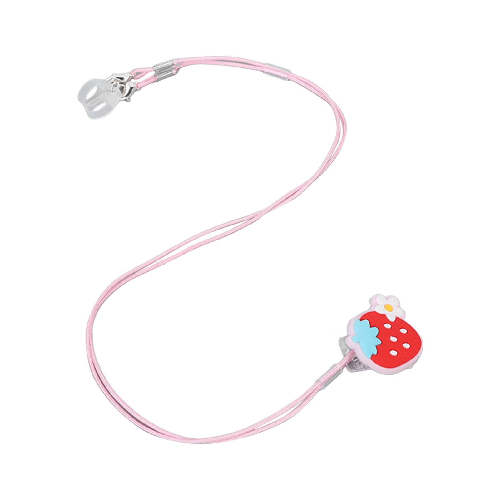 

Hearing Aid Holder Strawberry Pattern Prevent Lost Hearing Aid Clips for Kids Elderly