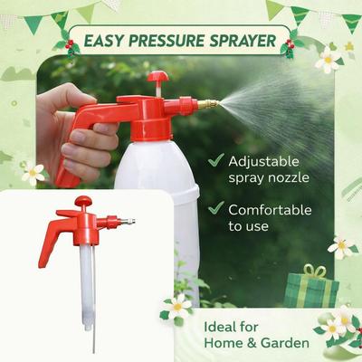 2026 New Manual Pump Spray Backup Sprinkler Adjustable Nozzle Car Cleaning Sprayer Farm And Garden Irrigation Pressure Sprayer