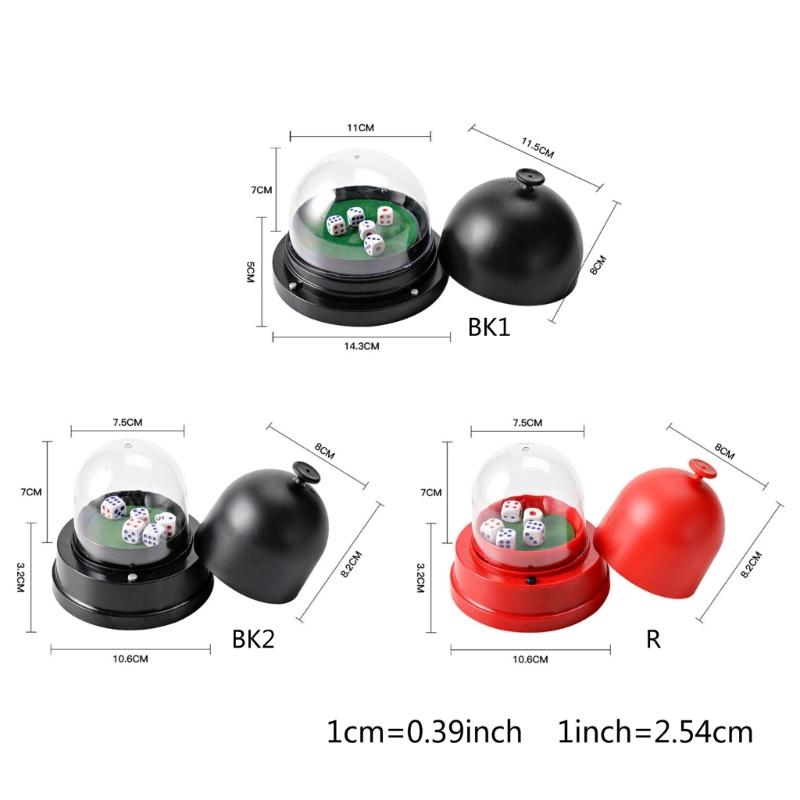 Electric Dices Roller Dices Automatic Roller Cup for KTV Pub Bar Dices Box Dices Games Automatic Dices Cup with 5 Dices