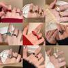 Niche High-End Literary And Artistic Style Ring Trendy Beaded Ring Ring Ring