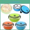 Moderne minimalistische runde Edelstahl-Lunchbox für Erwachsene 5l Fassungsvermögen Mehrere Schichten Mikrowellenungeeignet