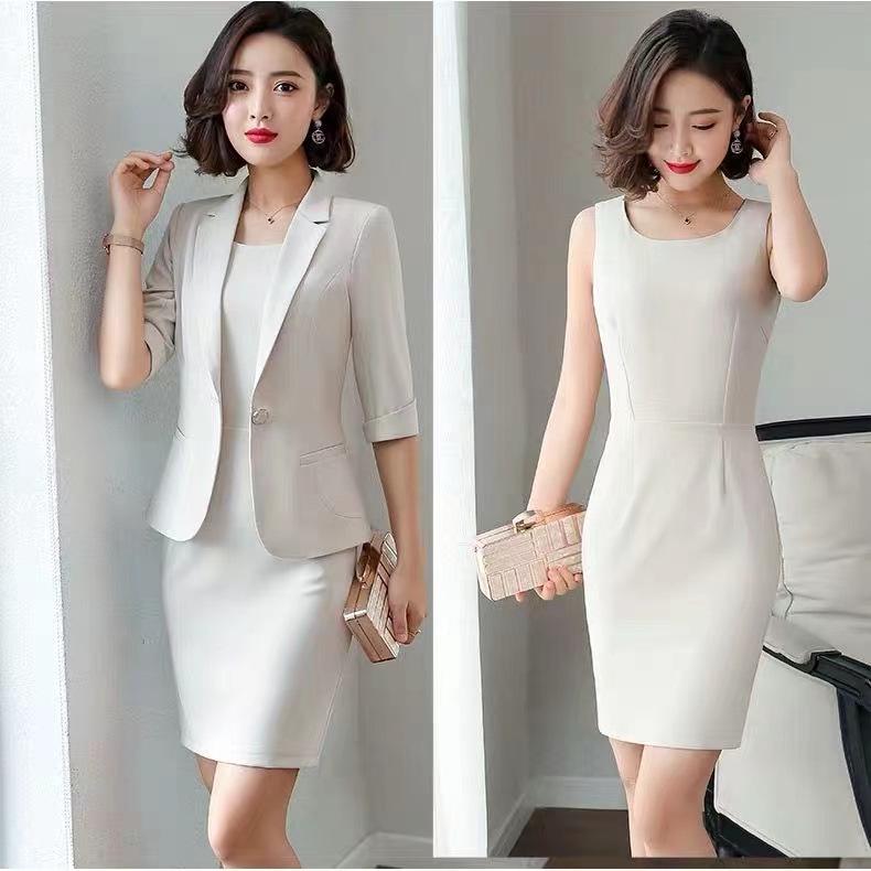 Women s Elegant British Style Two-Piece Suit for Spring and Autumn XXL абрикосовый