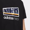Adidas Neo Sports Lifestyle Series Letter Print Casual Short Sleeve T-Shirt Men Tops Black H55283