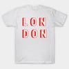 Asian Size Cotton Unisex Tshirt Print T-shirt London T-shirt No-Cut Print Regular Fit