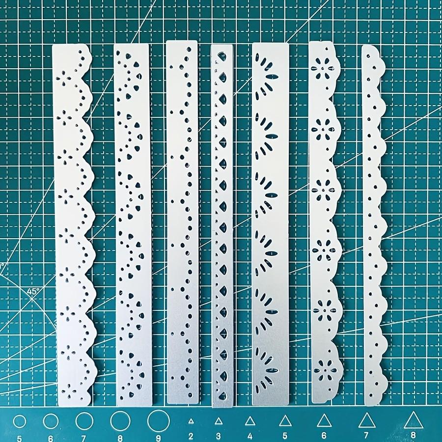 7pcs/lot Lace Layers Border Metal Cutting Dies Stencil for DIY Scrapbooking Photo Album Embossing Paper Cards Crafts Diecutss