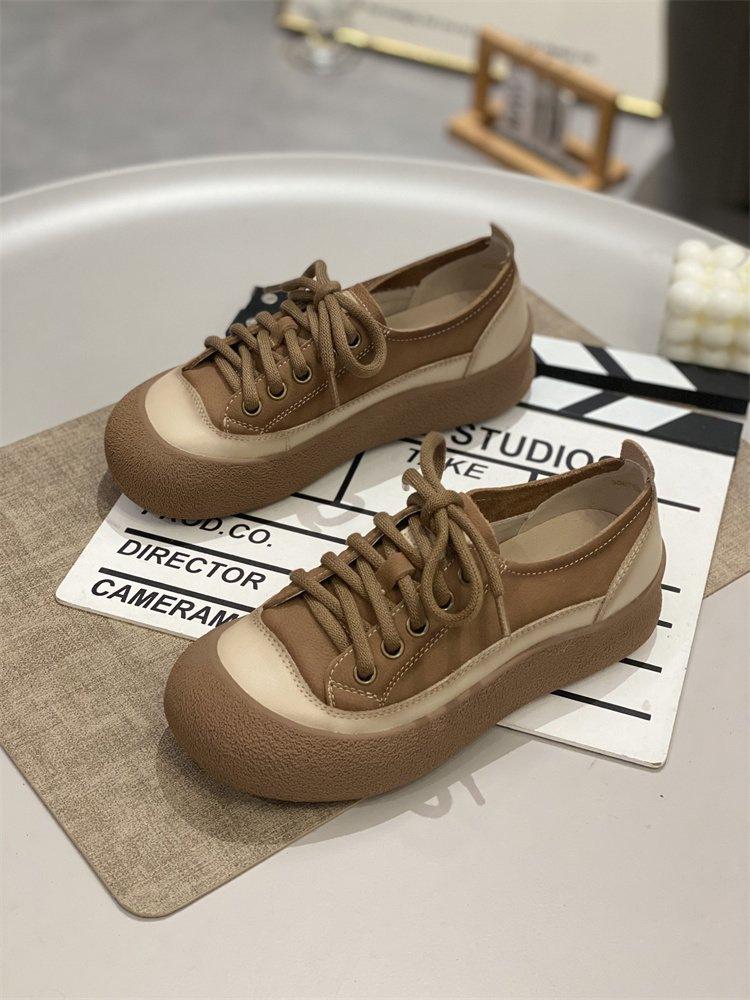 Breathable thick-soled heightening board shoes, new comfortable soft-soled casual sports shoes in autumn