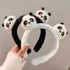 Cute Panda Hair Band Plush Animal Theme Hair Accessory Korean Style Headband Hair Decoration for Comfort and Style