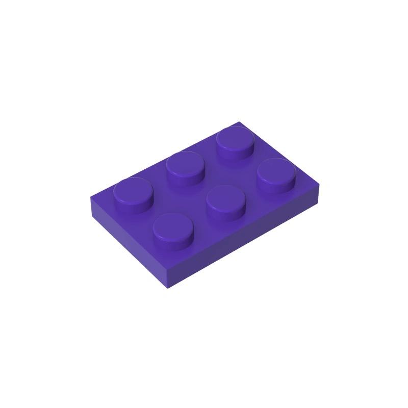 50PCS PLATE 2x3 DOTS Compatible with 3021 MOC Colors Galore Self-Locking Bricks Building Blocks Toys Accessories