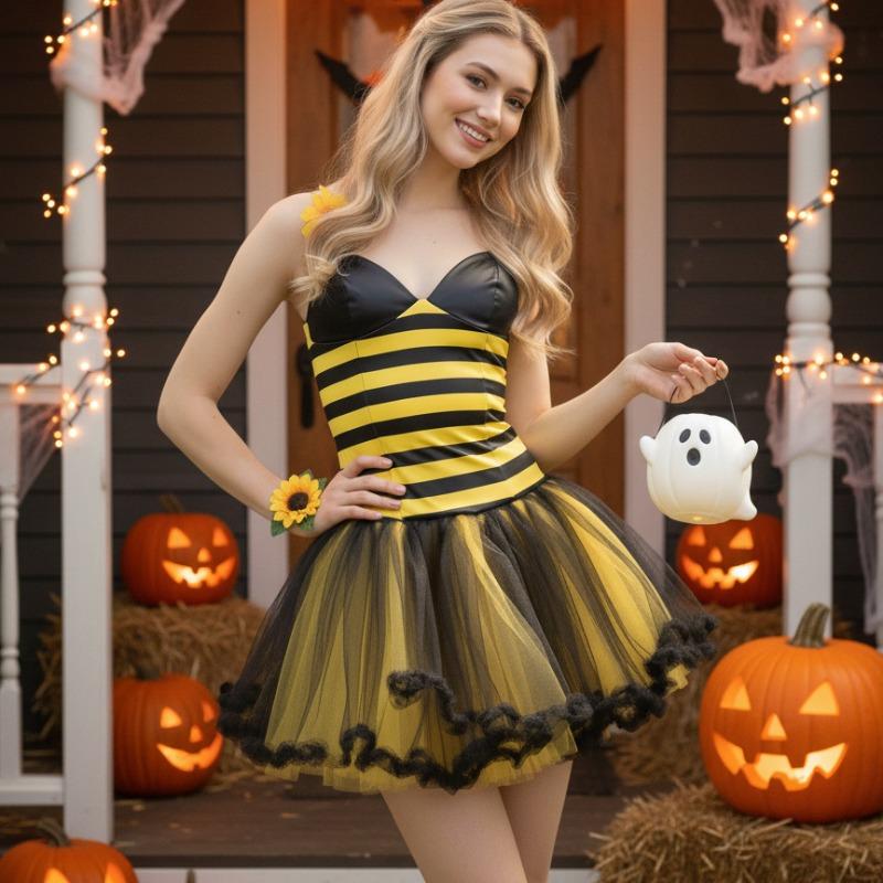 European and American Halloween Halloween Bee Ladybug Adult Children Costume Party Play Bee Festival