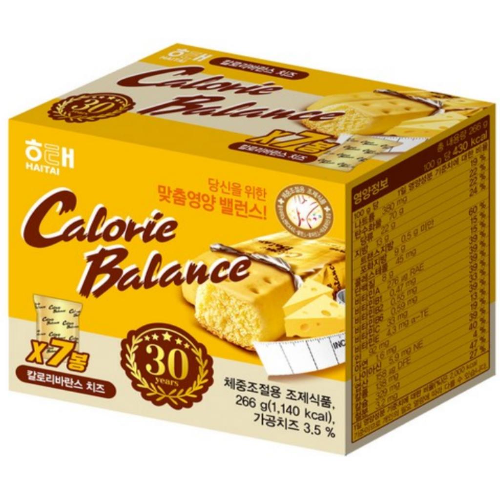 

[HAITAI] Снеки Calorie Balance Сырные и Белковые Какао 266 г(7Pcs) Cheese