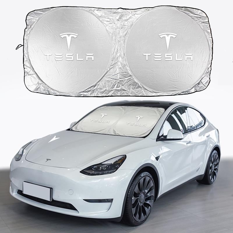 Car Windshield Sun Visor UV Sunshade Protection Shield Accessories For Tesla Model-Y Model-3 Model-X Model-S Cybertruck Roadster