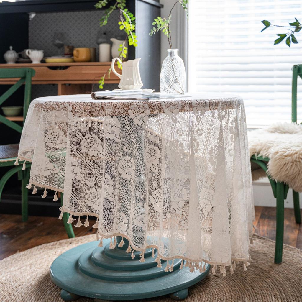 Crochet Cover Table Cloth Woven Tablecloth Hollow Tablecloth Tablecloth Towel Shooting Props