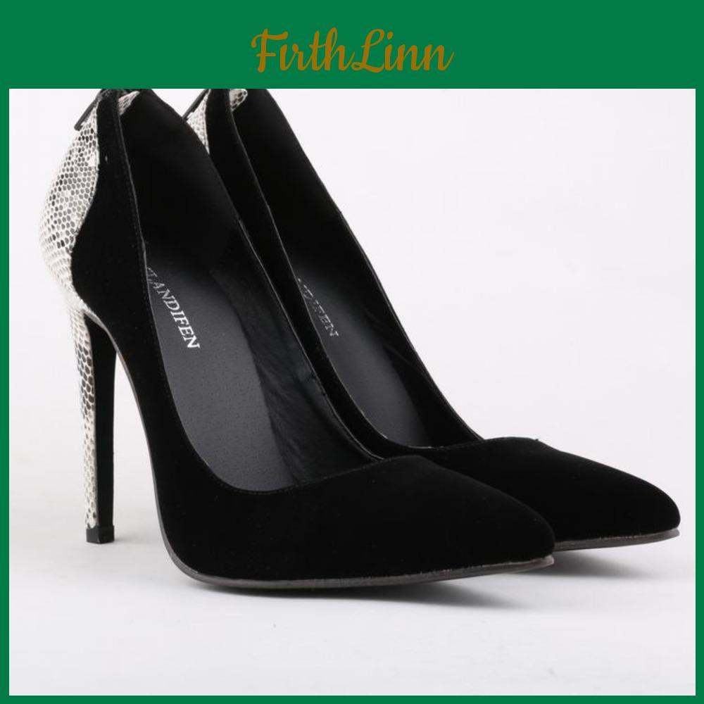 Faux Women Sexy Velvet High Heels Pointed Corset Zipper Pumps Court Wedding Party Shoes Shoe