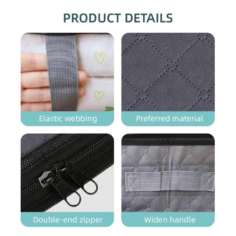 Large Capacity Foldable Storage Bag for Quilts and Clothing - Dustproof & Moisture-Proof